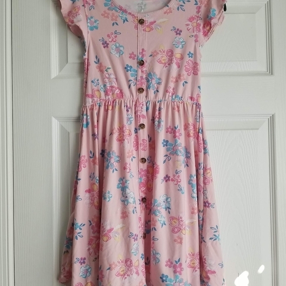Star Ride Girl's Floral Dress - Picture 1 of 11